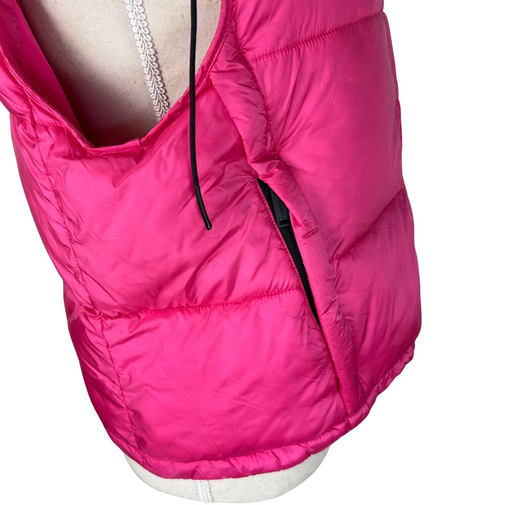 Rino & Pelle REIA Padded Gilet Hot Pink Hooded Puffer Vest Women’s UK 10 / US 6 - Picture 4 of 7